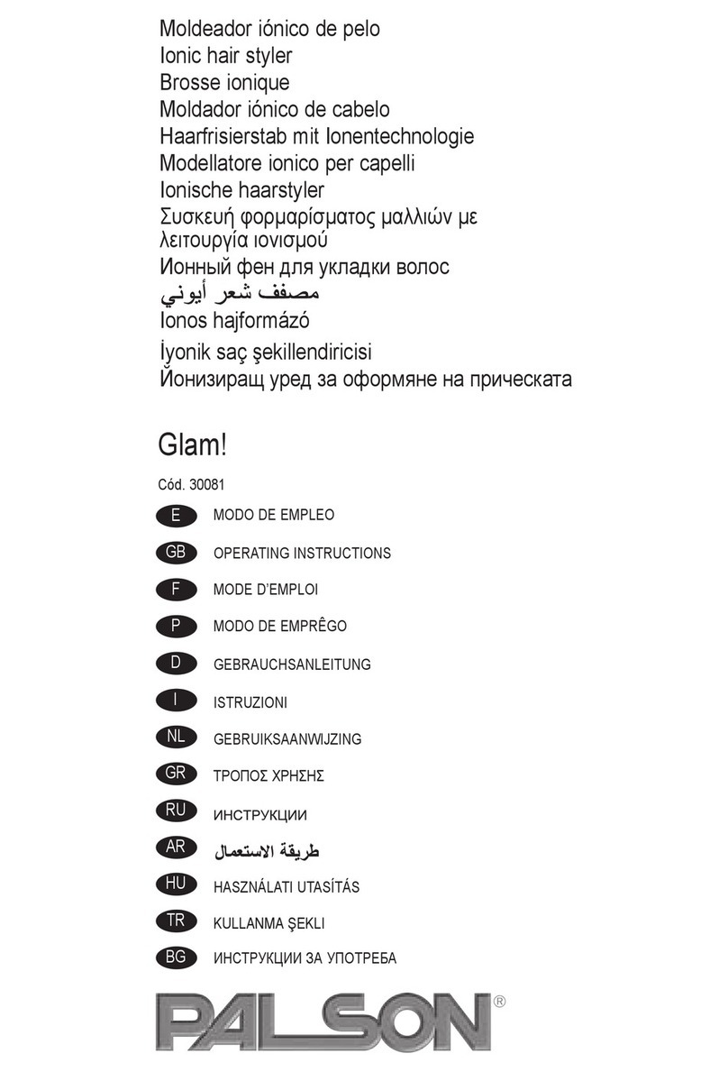 PALSON GLAM operating instructions