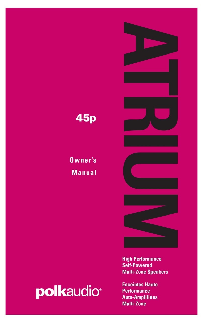 Polk Audio ATRIUM45P User manual