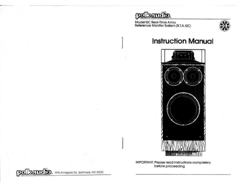 Polk Audio 12C instruction manual