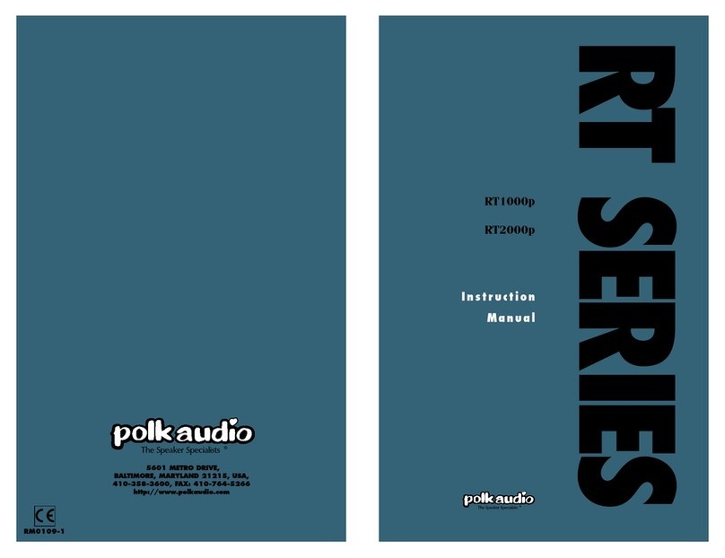 Polk Audio RT2000p User manual