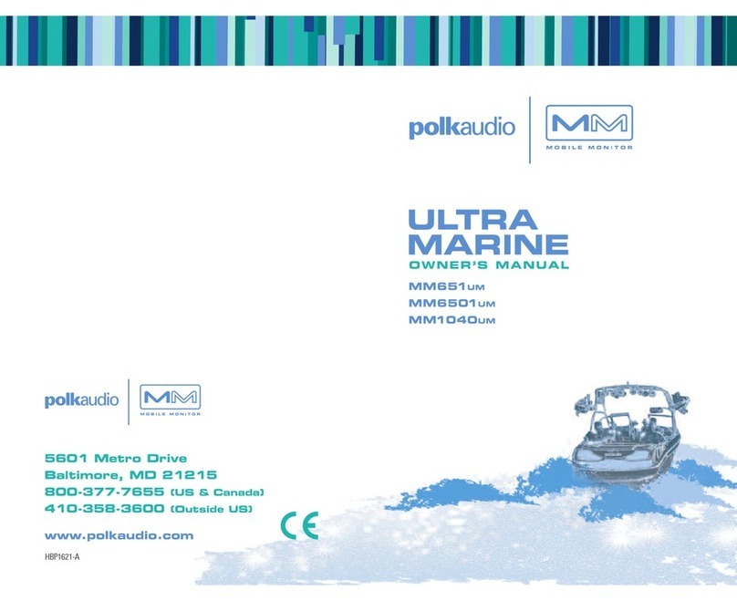 Polk Audio MM1040UM User manual Polk Audio MM1040UM User manual