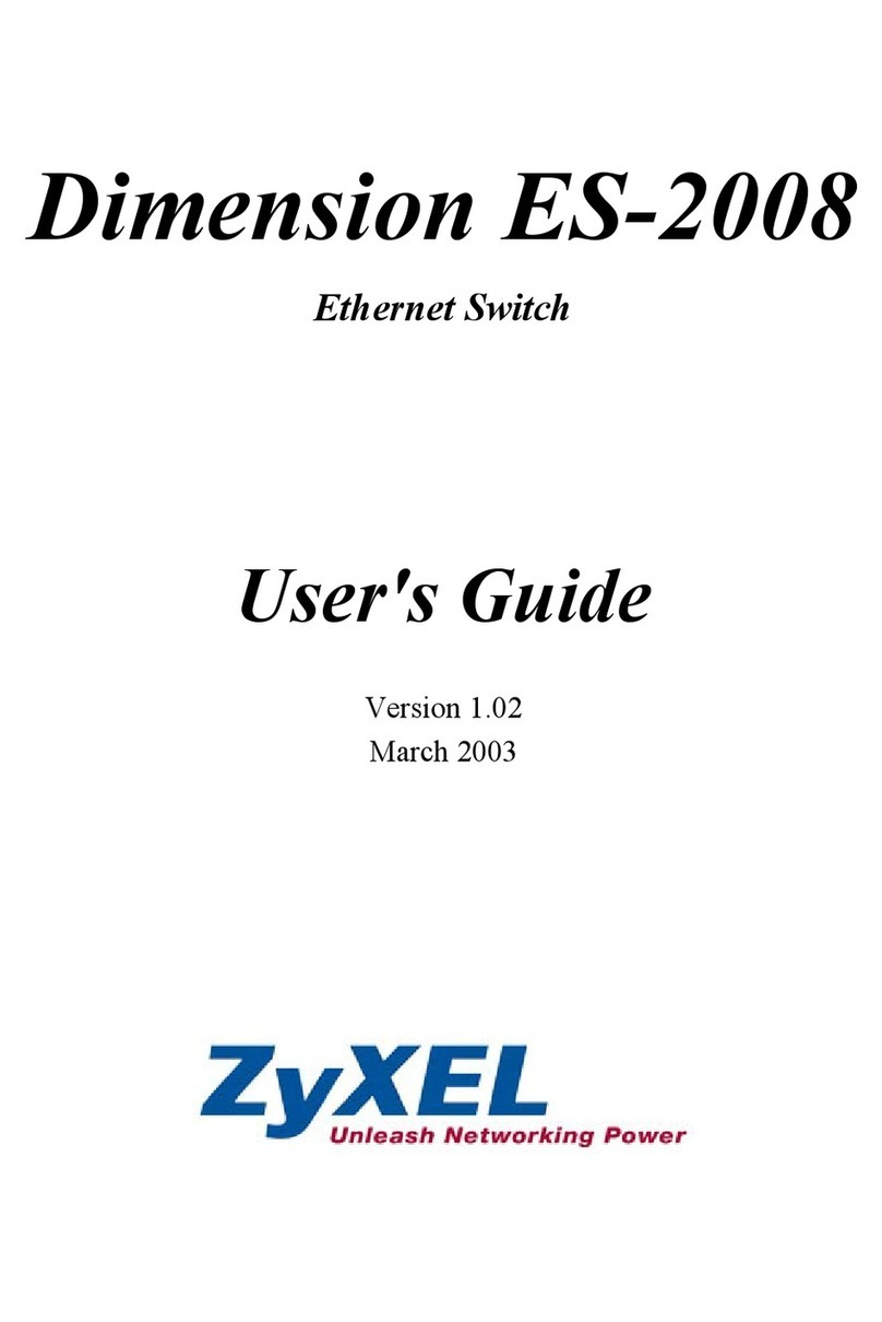 ZyXEL Communications Dimension ES-2008 user guide