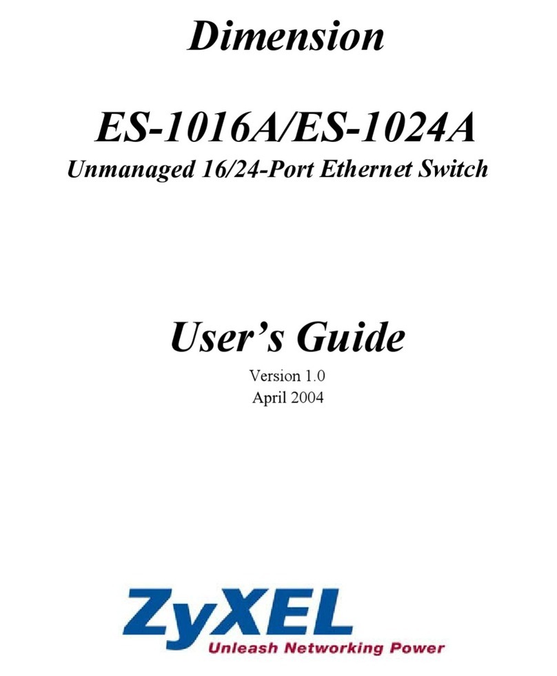 ZyXEL Communications DIMENSION ES-1016A User manual