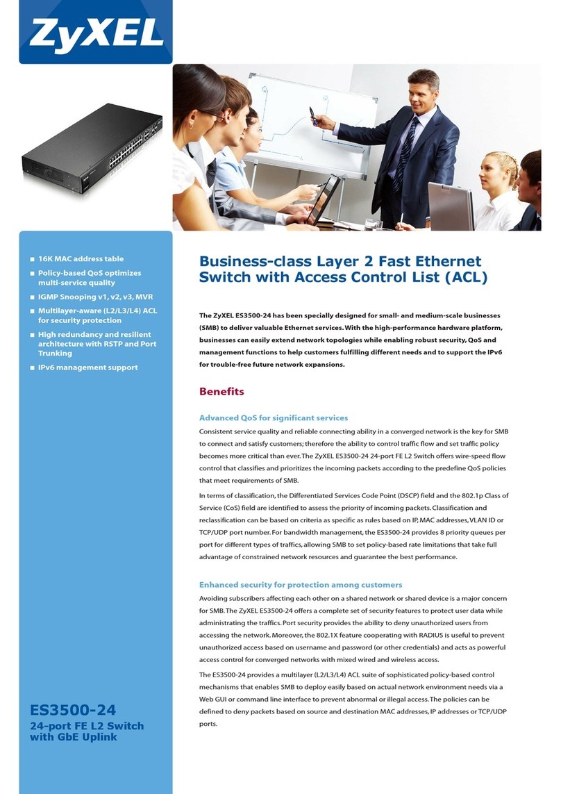 ZyXEL Communications ES 3500-24 brochure
