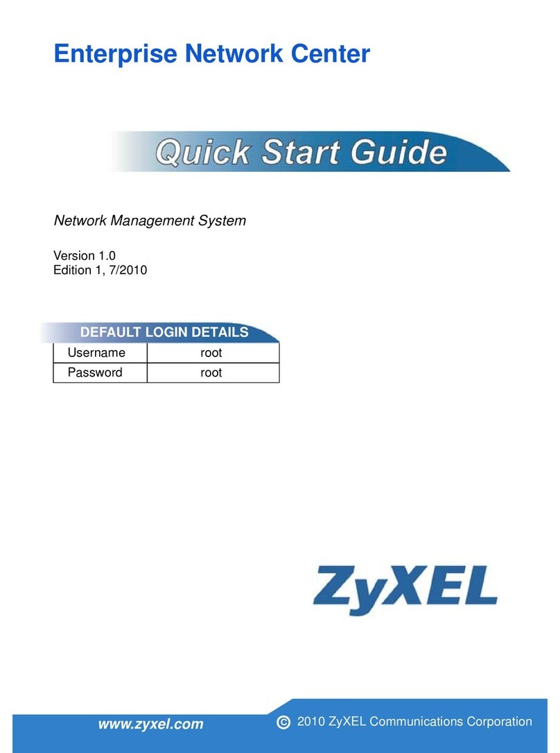ZyXEL Communications ENTERPRISE NETWORK CENTER quick start guide