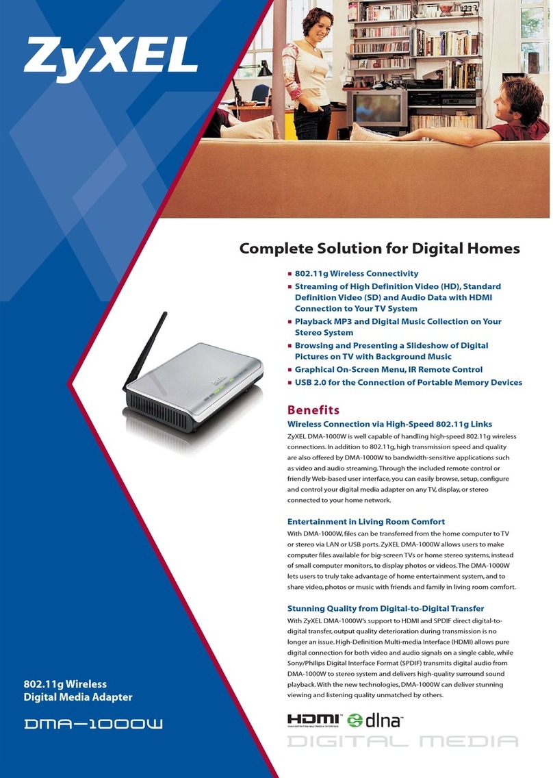 ZyXEL Communications DMA-1000W User manual