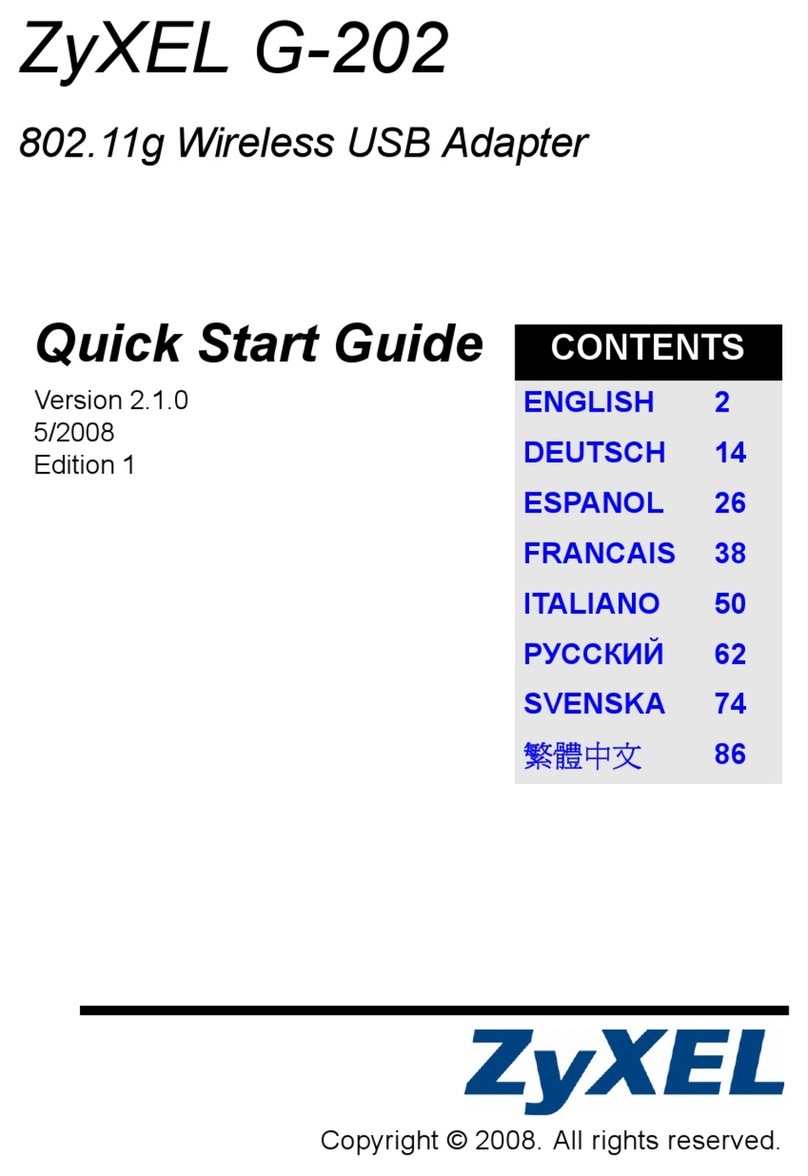 ZyXEL Communications G-202 quick start guide