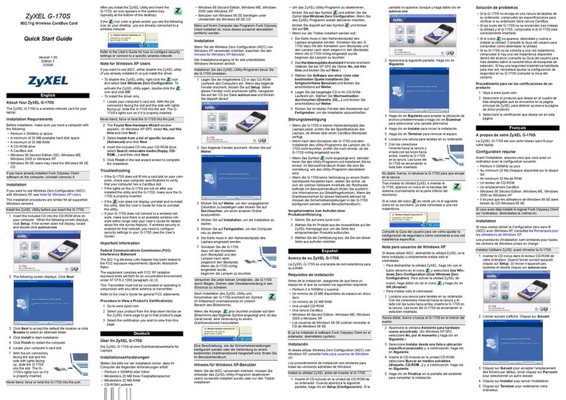 ZyXEL Communications G-170S User manual