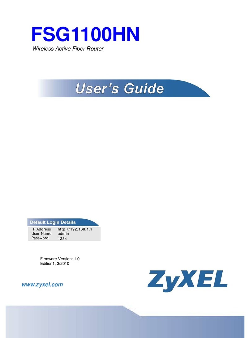 ZyXEL Communications FSG1100HN User manual