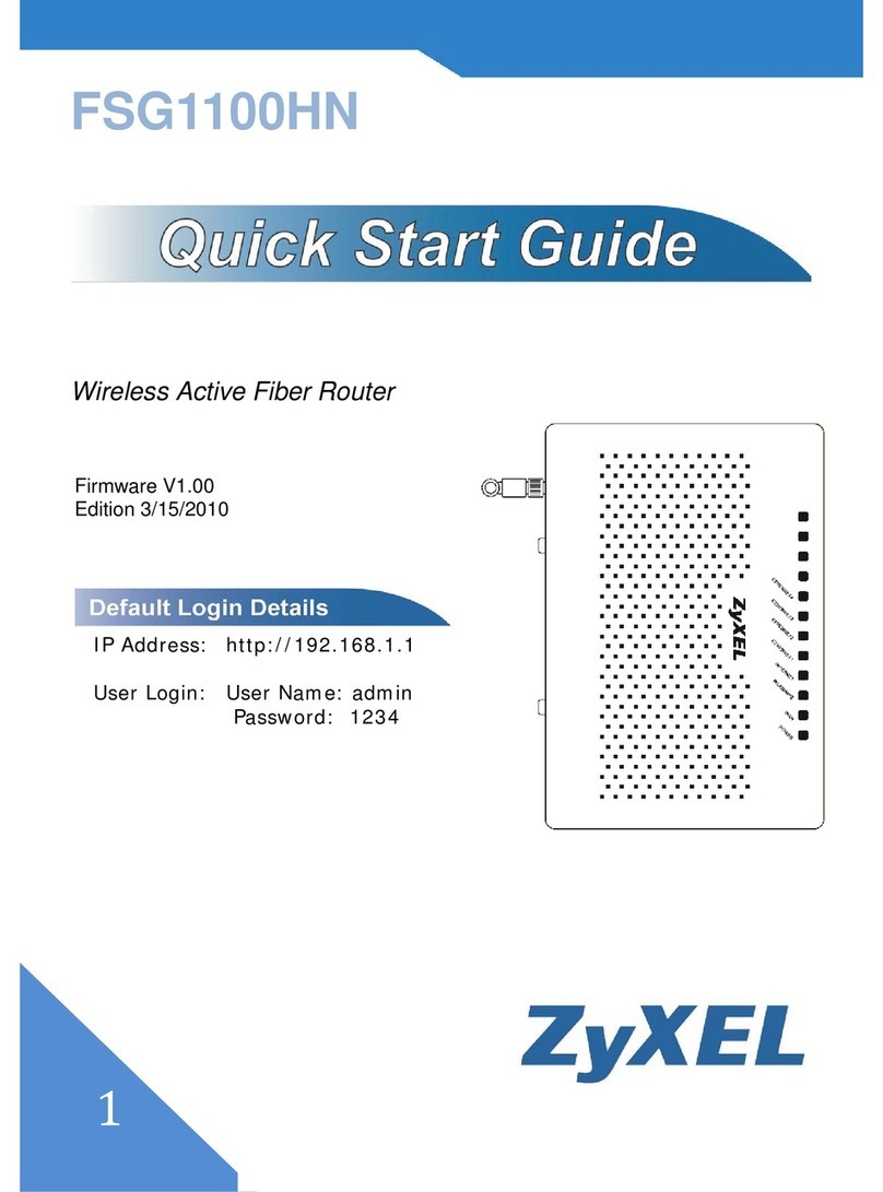 ZyXEL Communications FSG1100HN User manual ZyXEL Communications FSG1100HN User manual