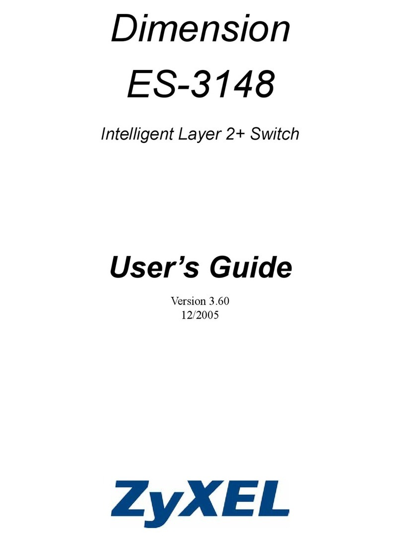 ZyXEL Communications Dimension ES-3148 User manual