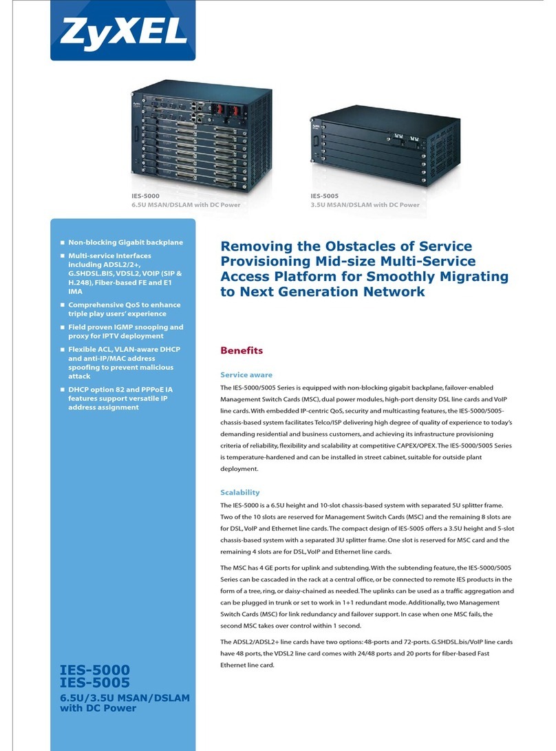 ZyXEL Communications IES-5005 brochure ZyXEL Communications IES-5005 brochure