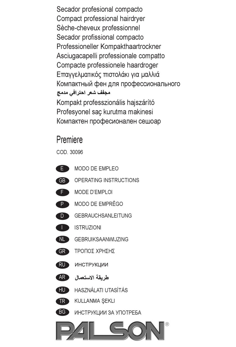 PALSON PREMIERE operating instructions
