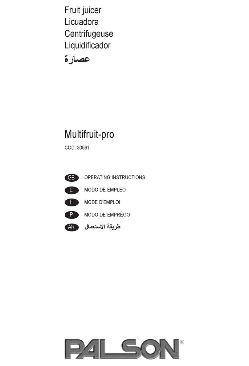 PALSON MULTIFRUIT-PRO operating instructions