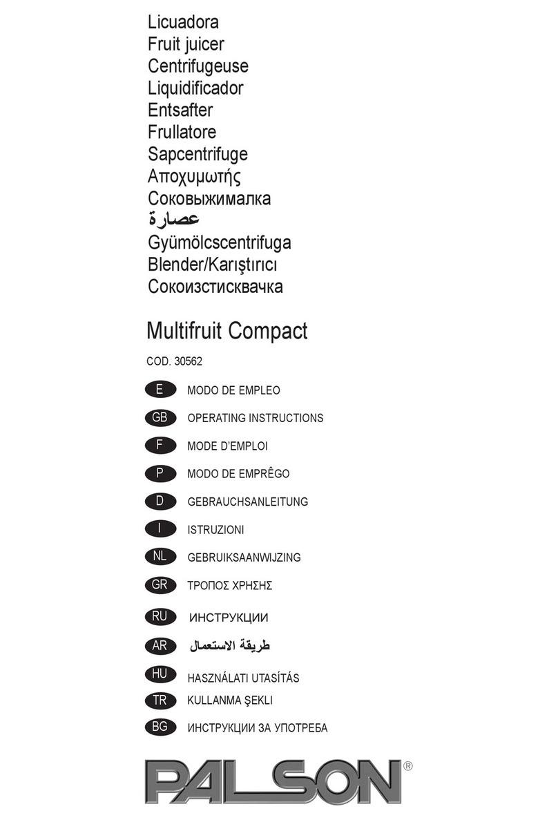 PALSON MULTIFRUIT COMPACT - operating instructions