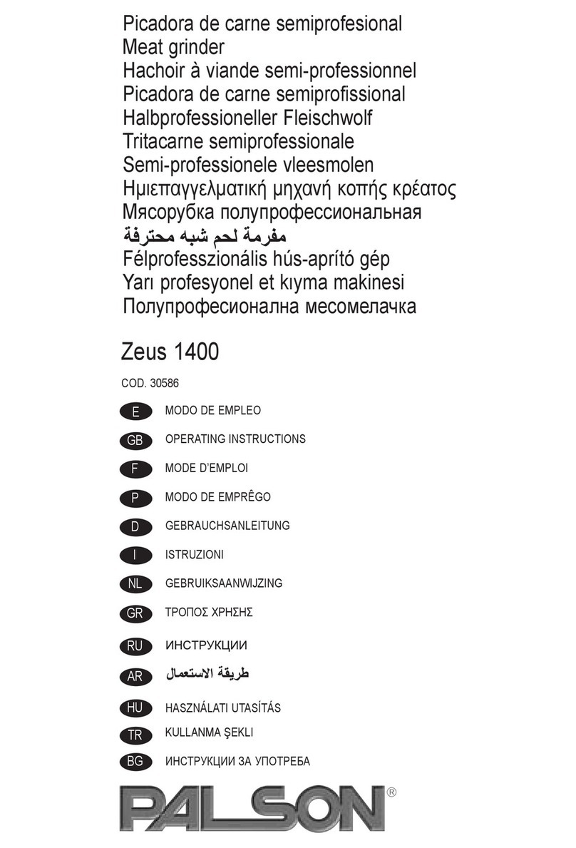 PALSON ZEUS 1400 operating instructions