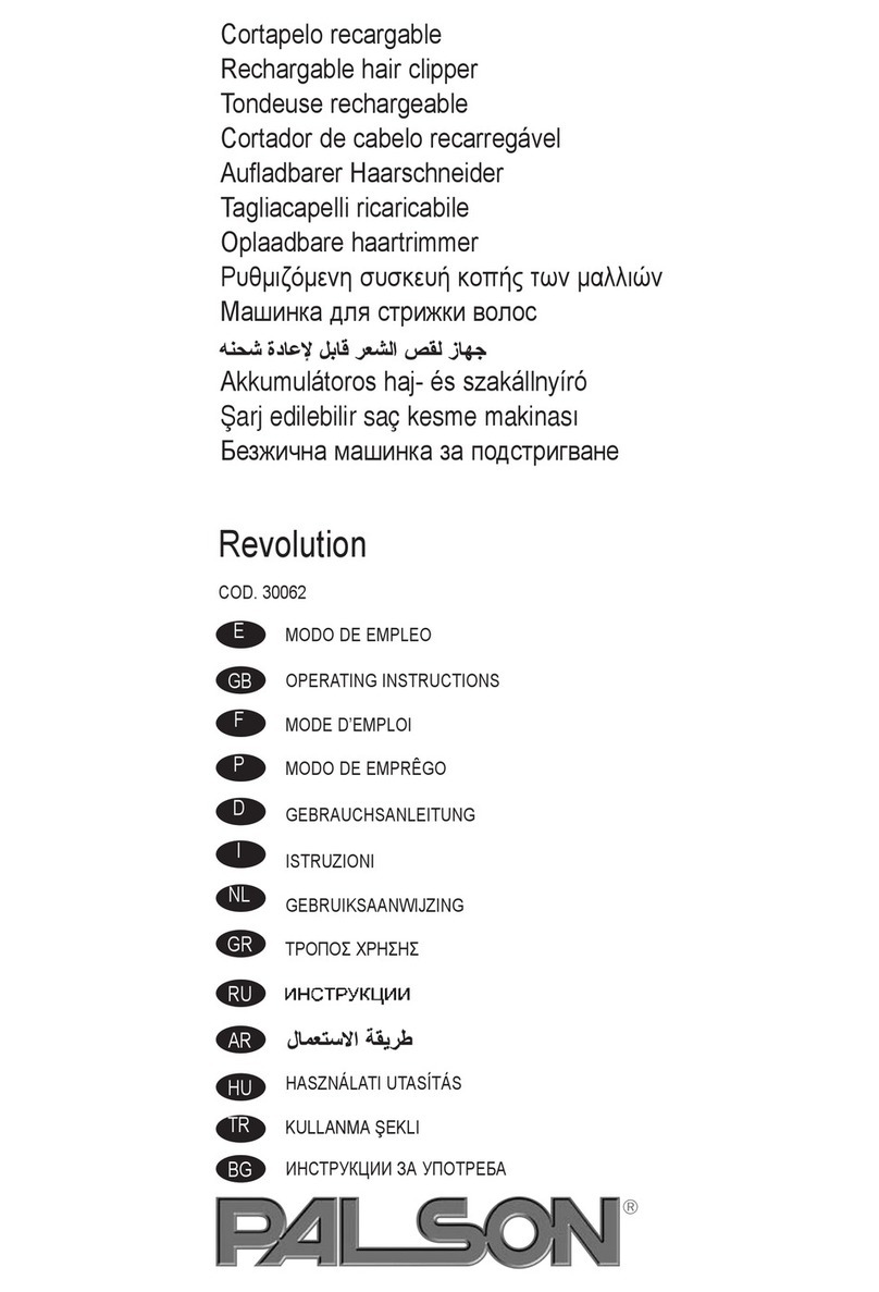 PALSON REVOLUTION operating instructions