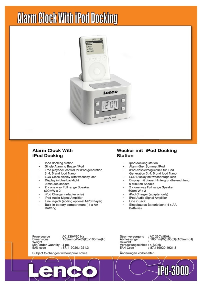 LENCO IPD-3000 Specifications