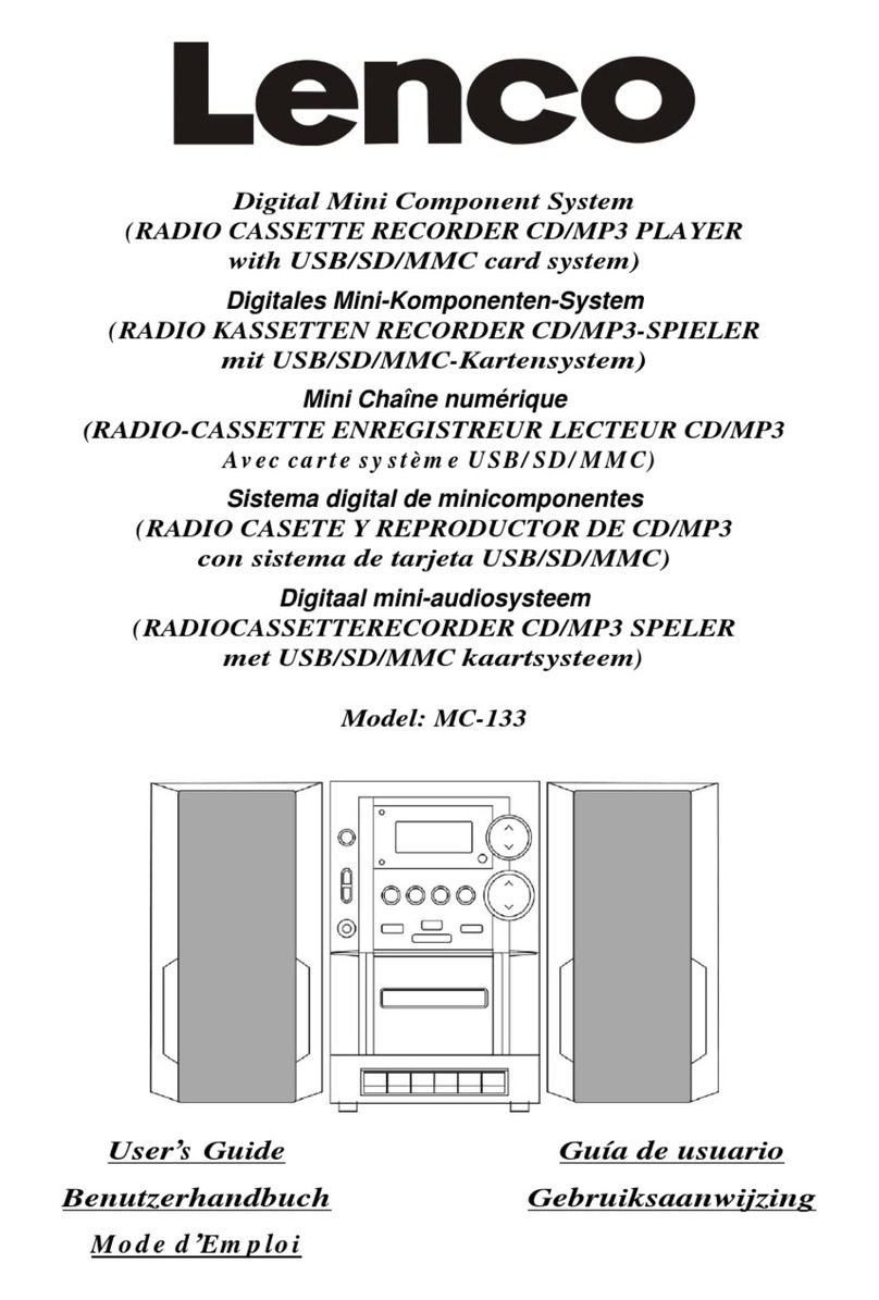 LENCO MC-133 MP3 - manual
