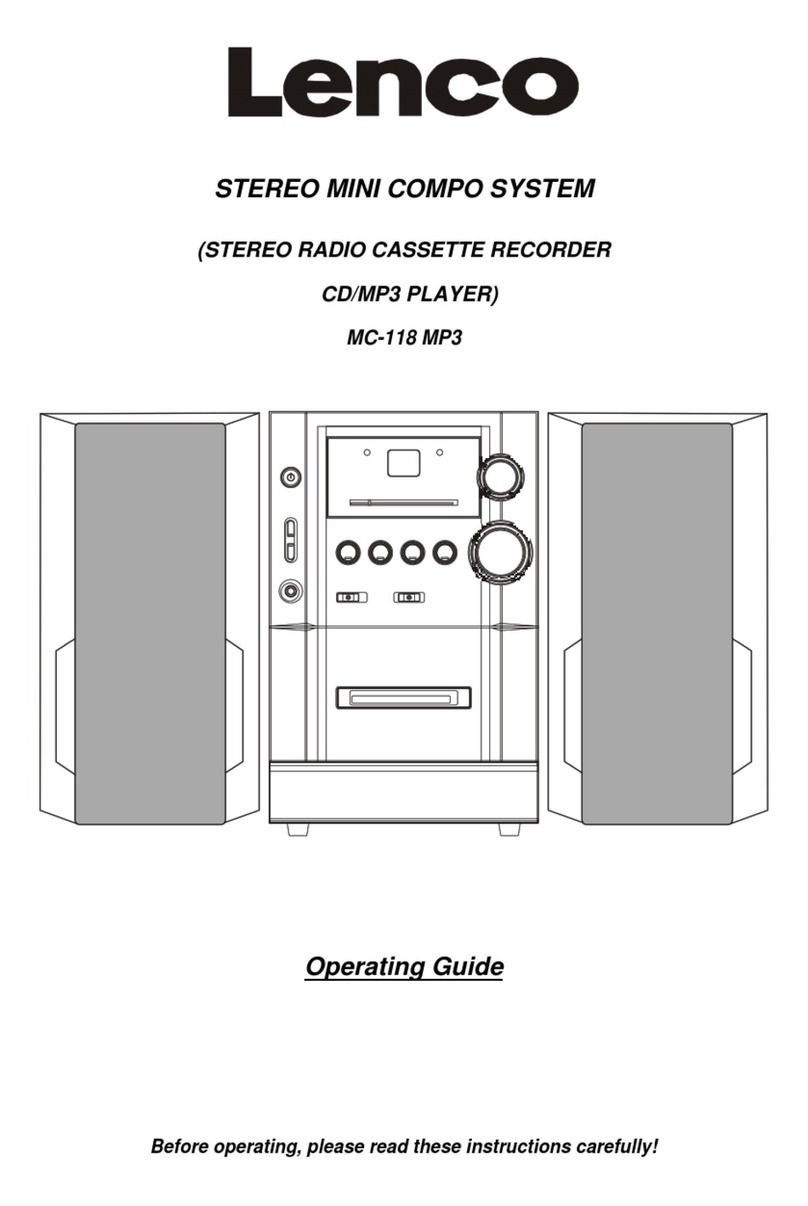 LENCO MC-118 MP3 User manual