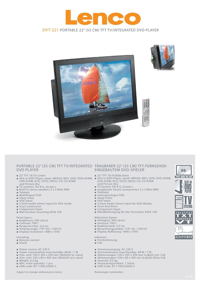 LENCO DVT-221 User manual