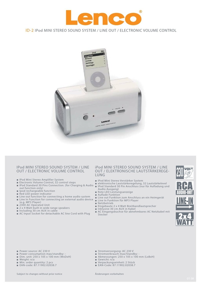 LENCO ID-2 Specifications
