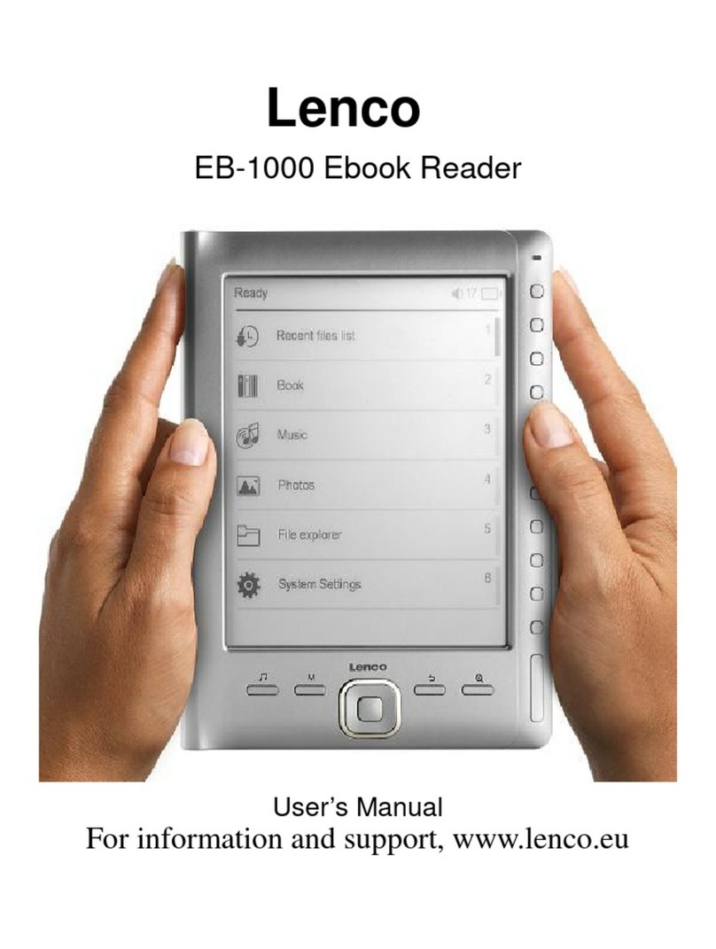 LENCO EB-1000 user manual