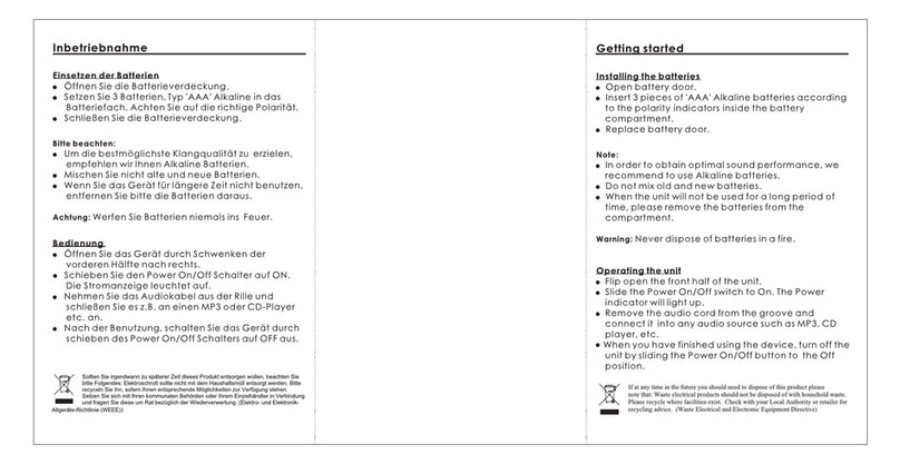 LENCO FSP-011 quick guide