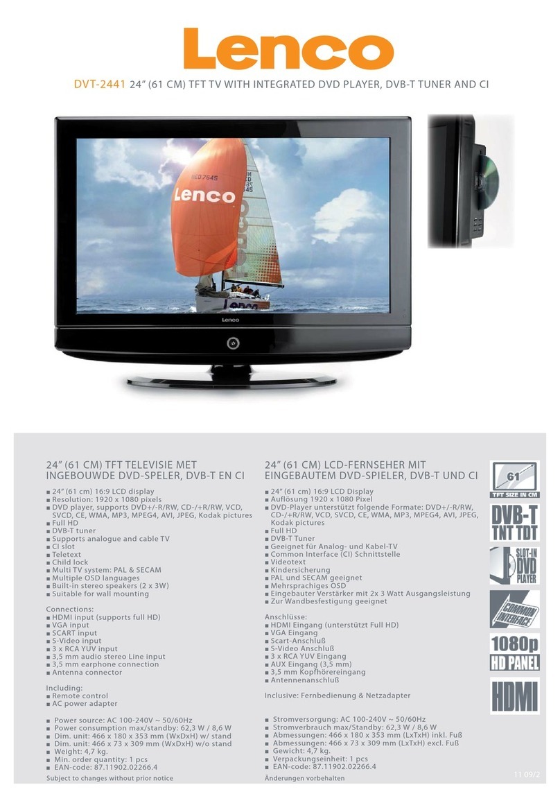 LENCO DVT-2441 Specifications