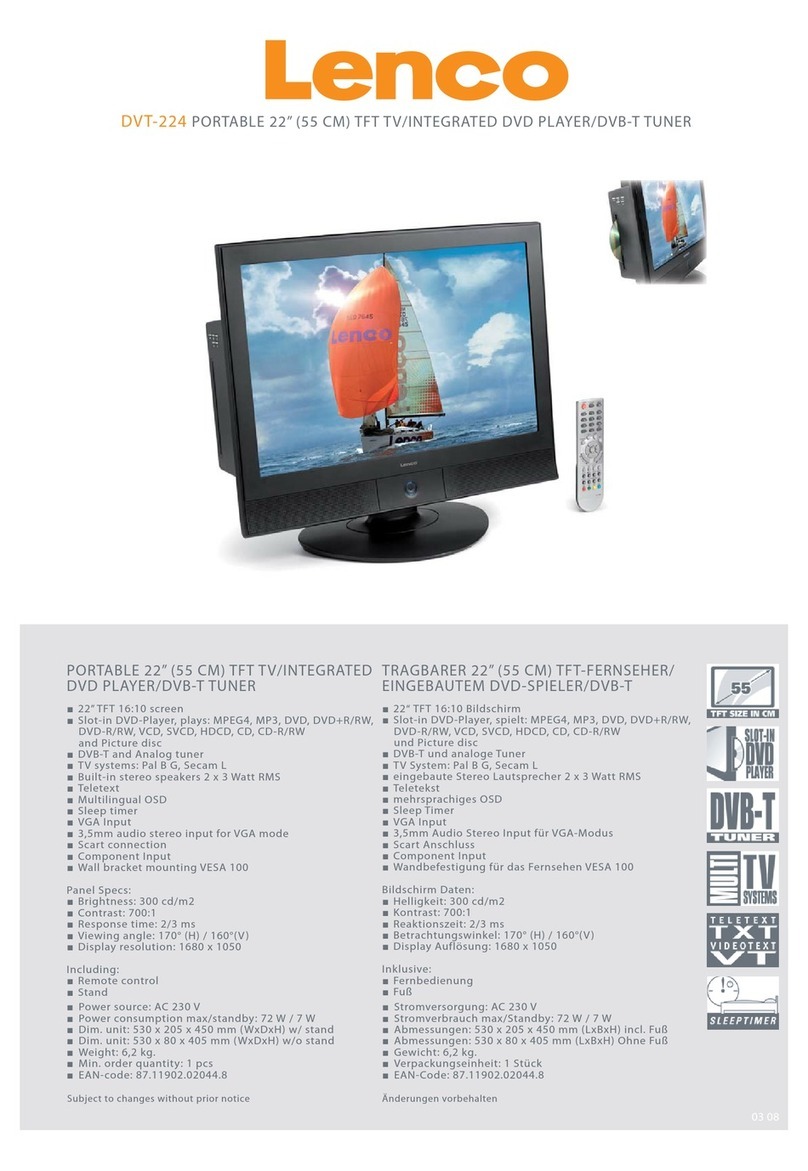 LENCO DVT-224 User manual