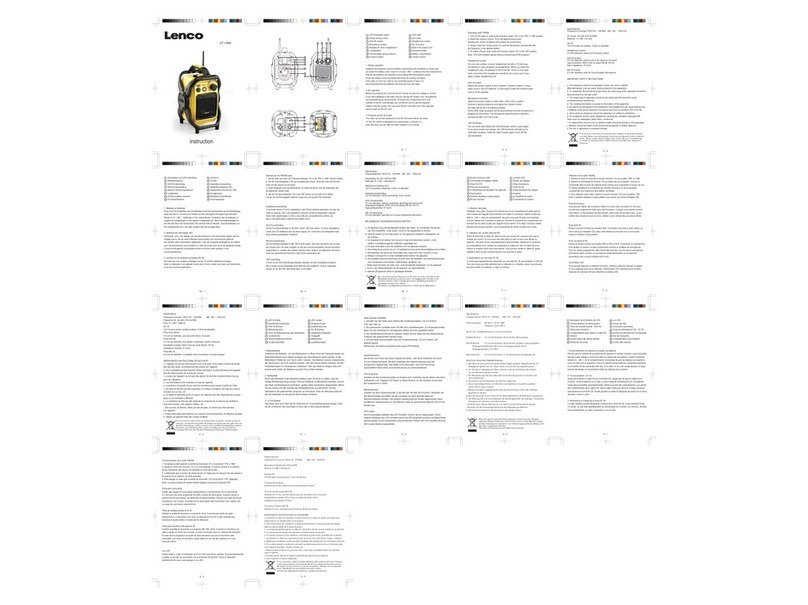 LENCO UT-1000 User manual