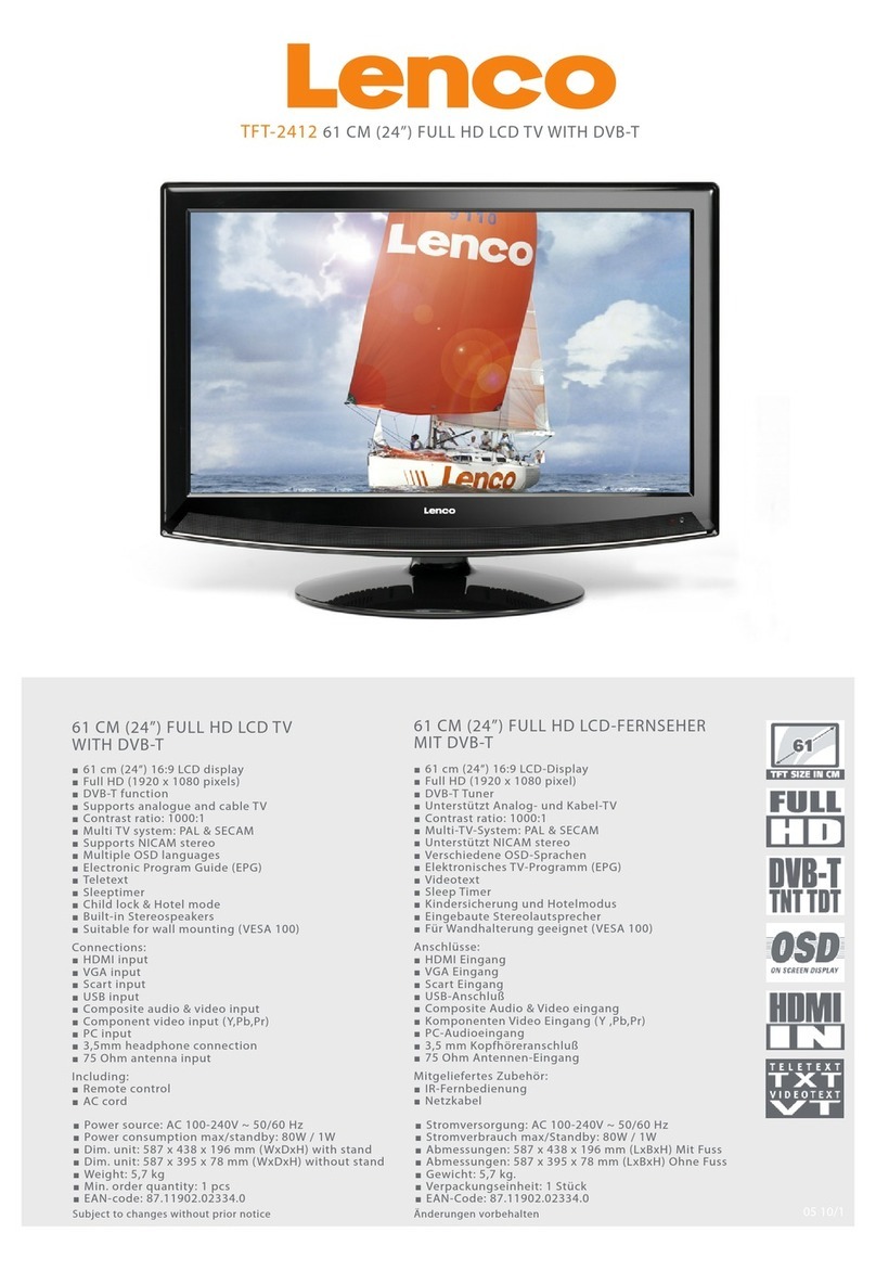 LENCO TFT-2412 User manual