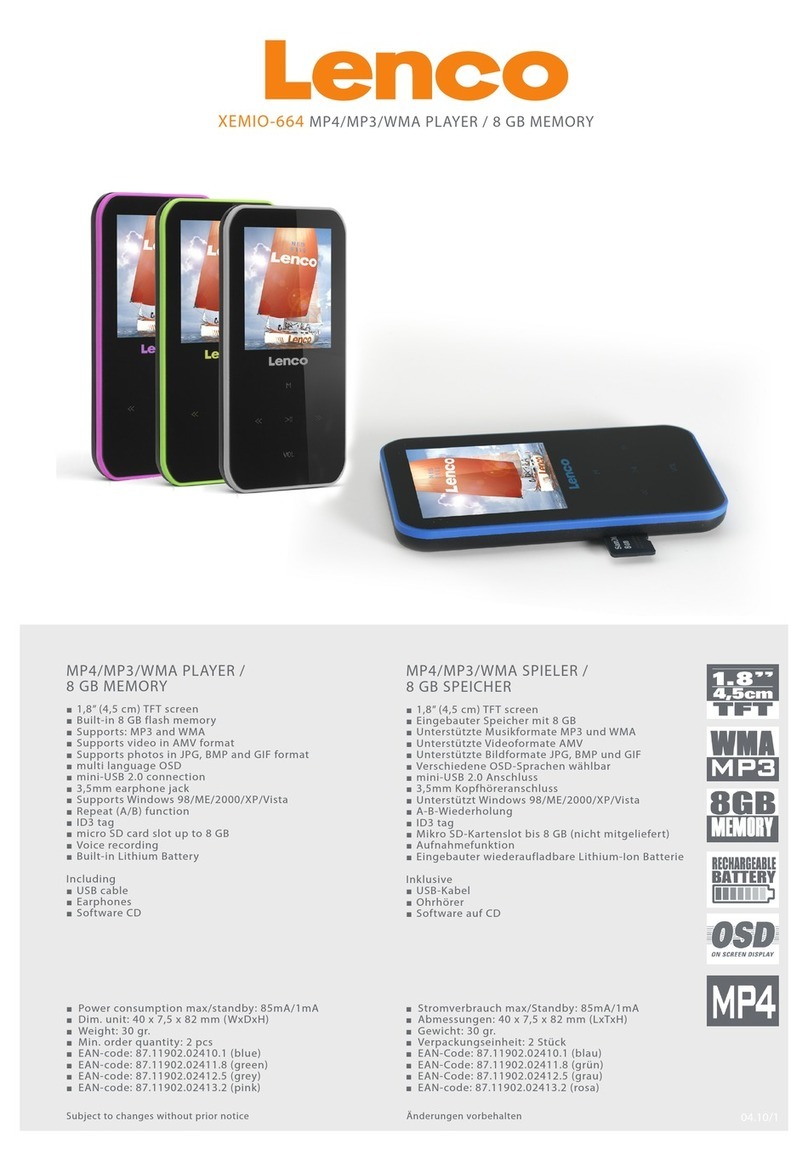 LENCO XEMIO-664 User manual
