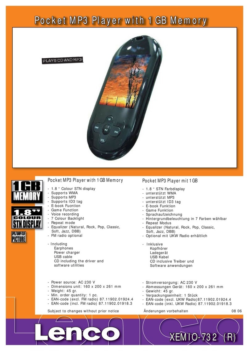 LENCO XEMIO-732 R User manual