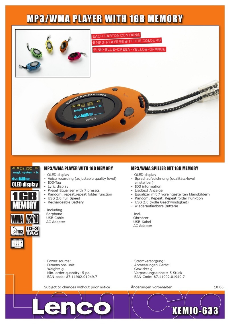 LENCO XEMIO-633 User manual