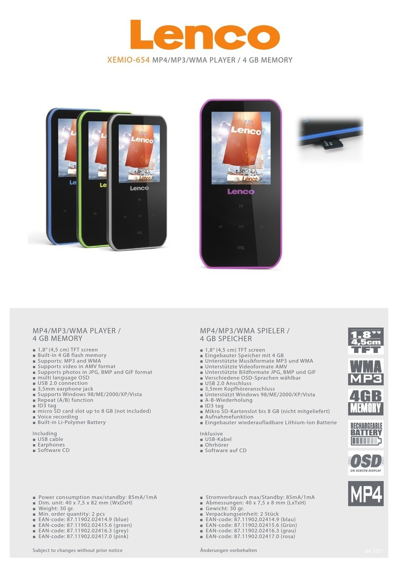 LENCO XEMIO-654 User manual