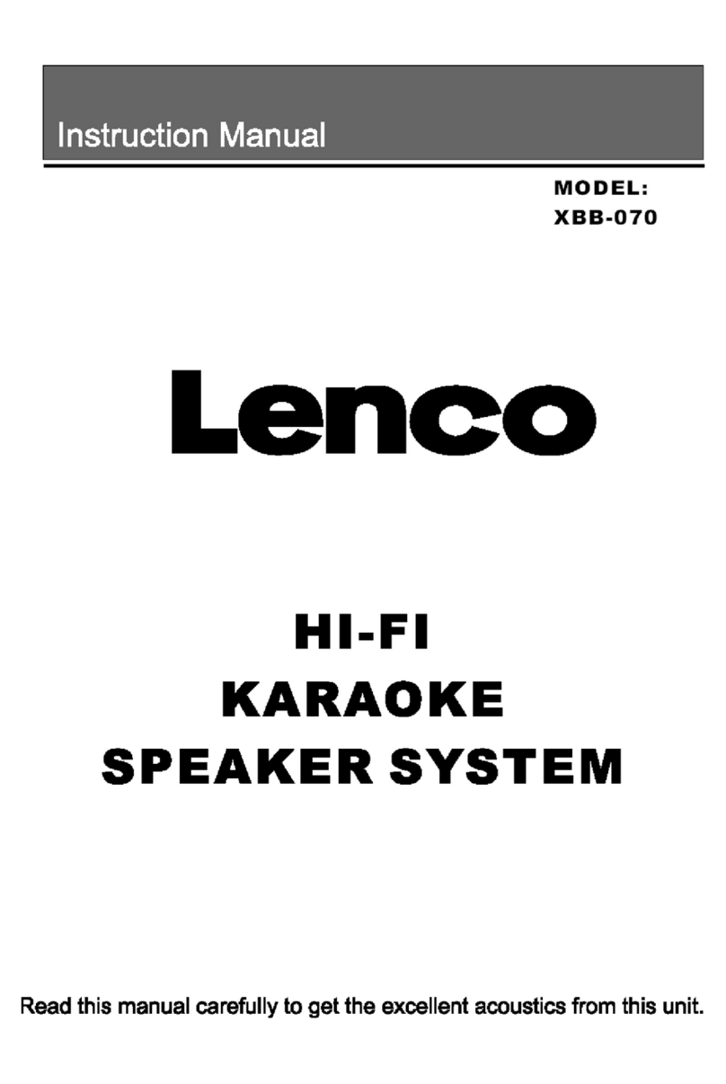 LENCO XBB-070 instruction manual