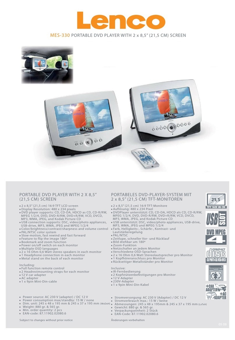 LENCO MES-330 Specifications