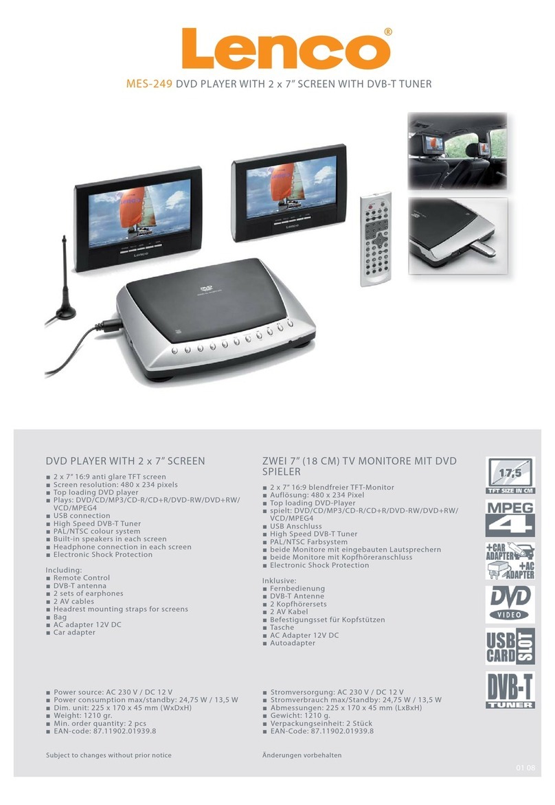 LENCO MES-249 Specifications