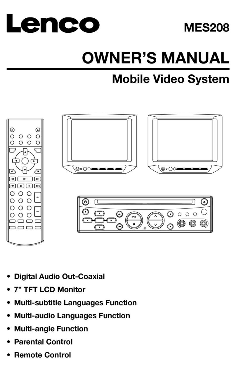 LENCO MES-208 owner's manual