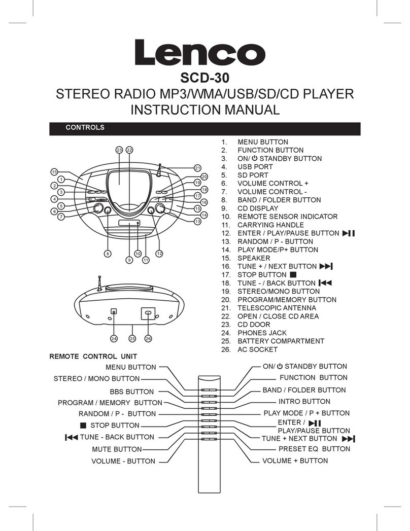 LENCO SCD-30 instruction manual
