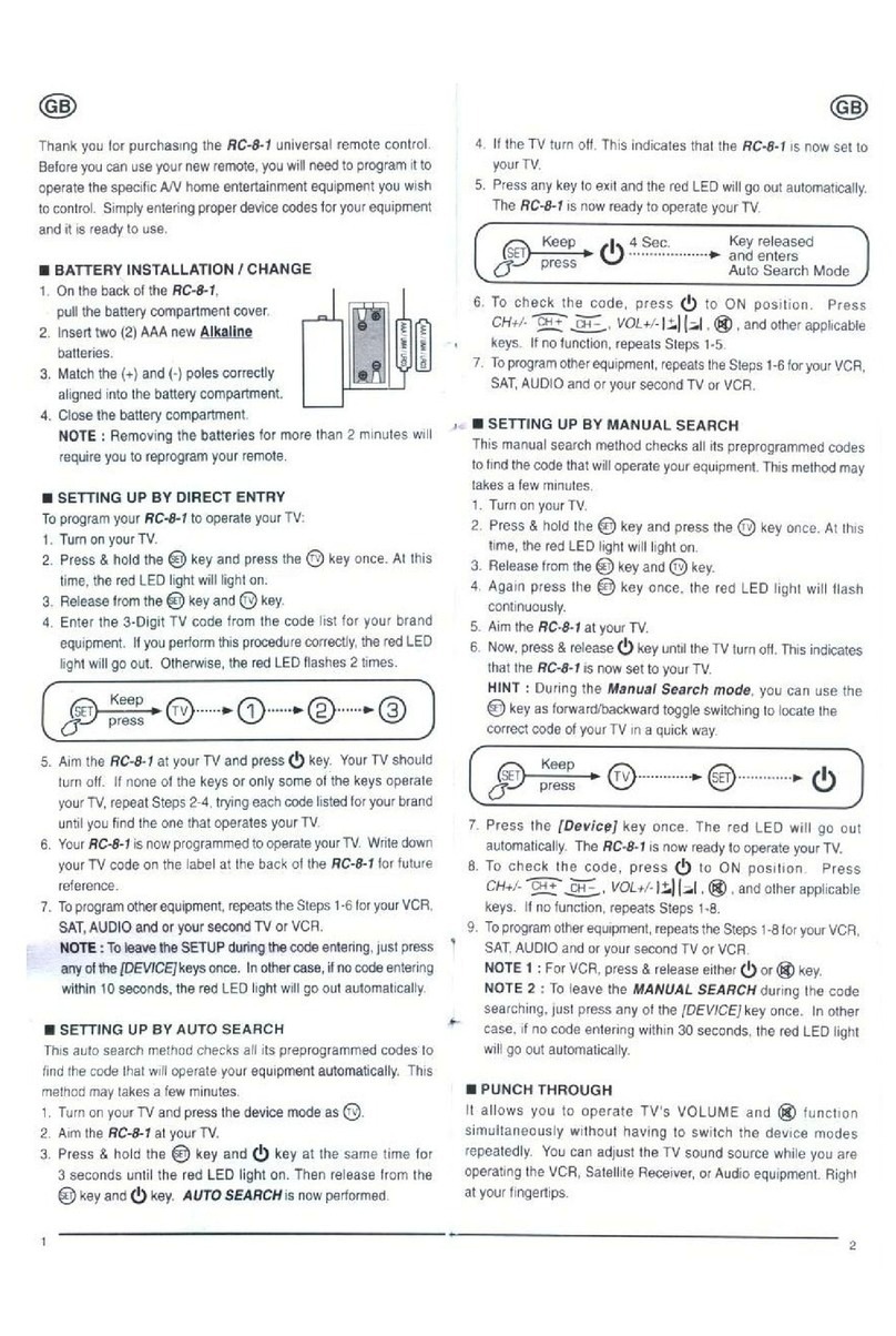LENCO RC-8-1 manual