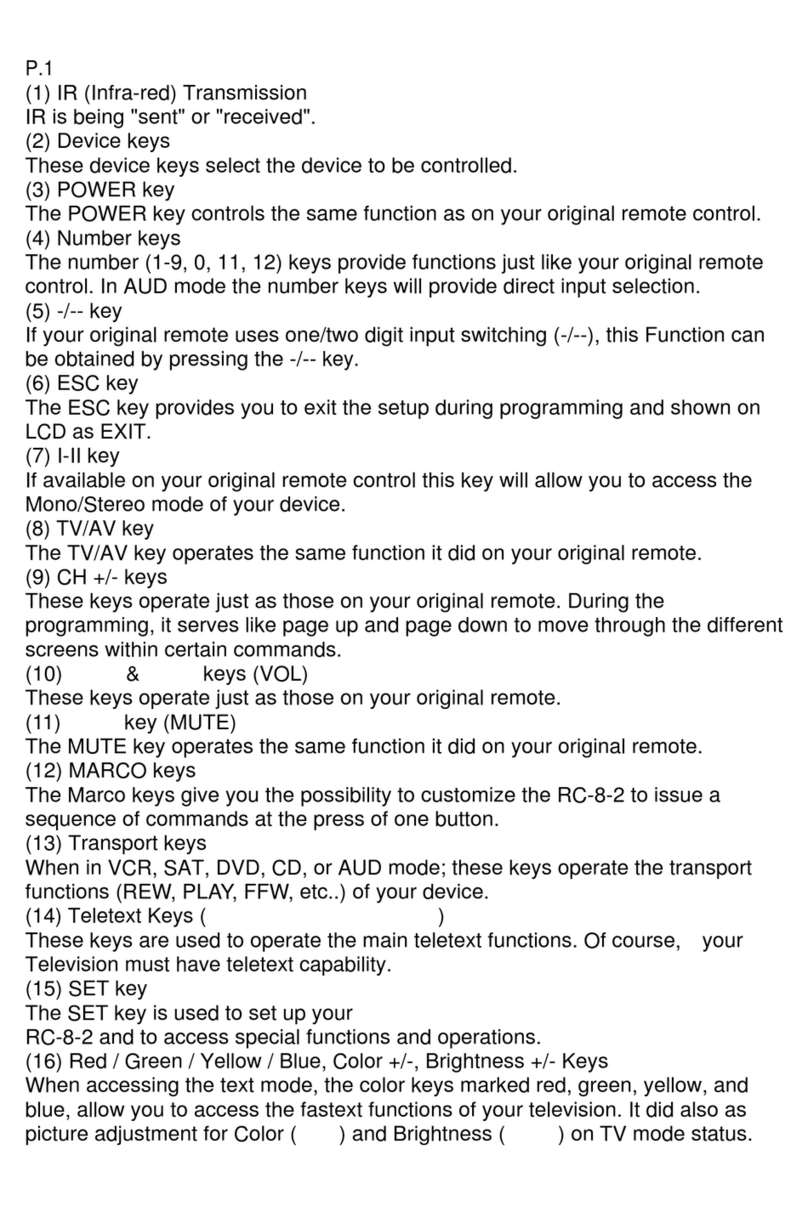LENCO RC-8-2 User manual
