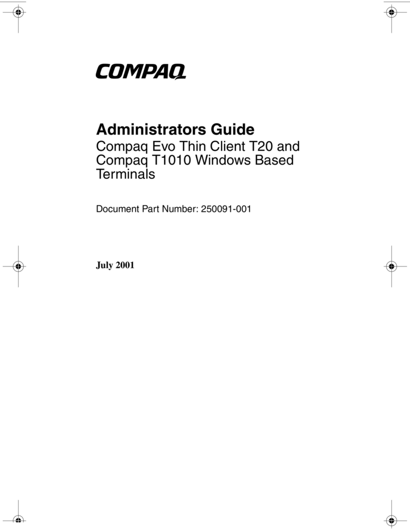 HP Compaq t1010 Manual