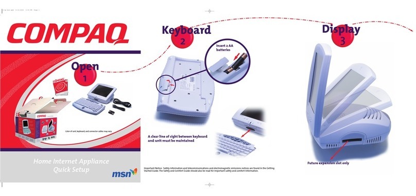 Compaq iPAQ IA-1 Specification sheet