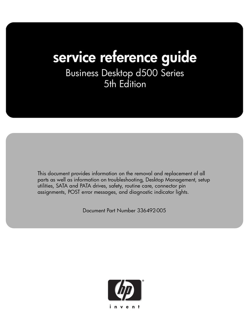 HP Evo D500 - Convertible Minitower User manual