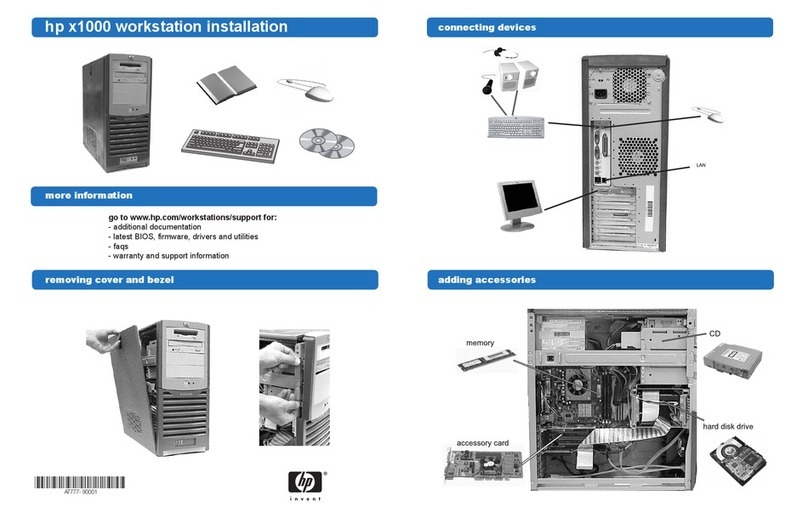 HP Workstation x1000 User manual HP Workstation x1000 User manual