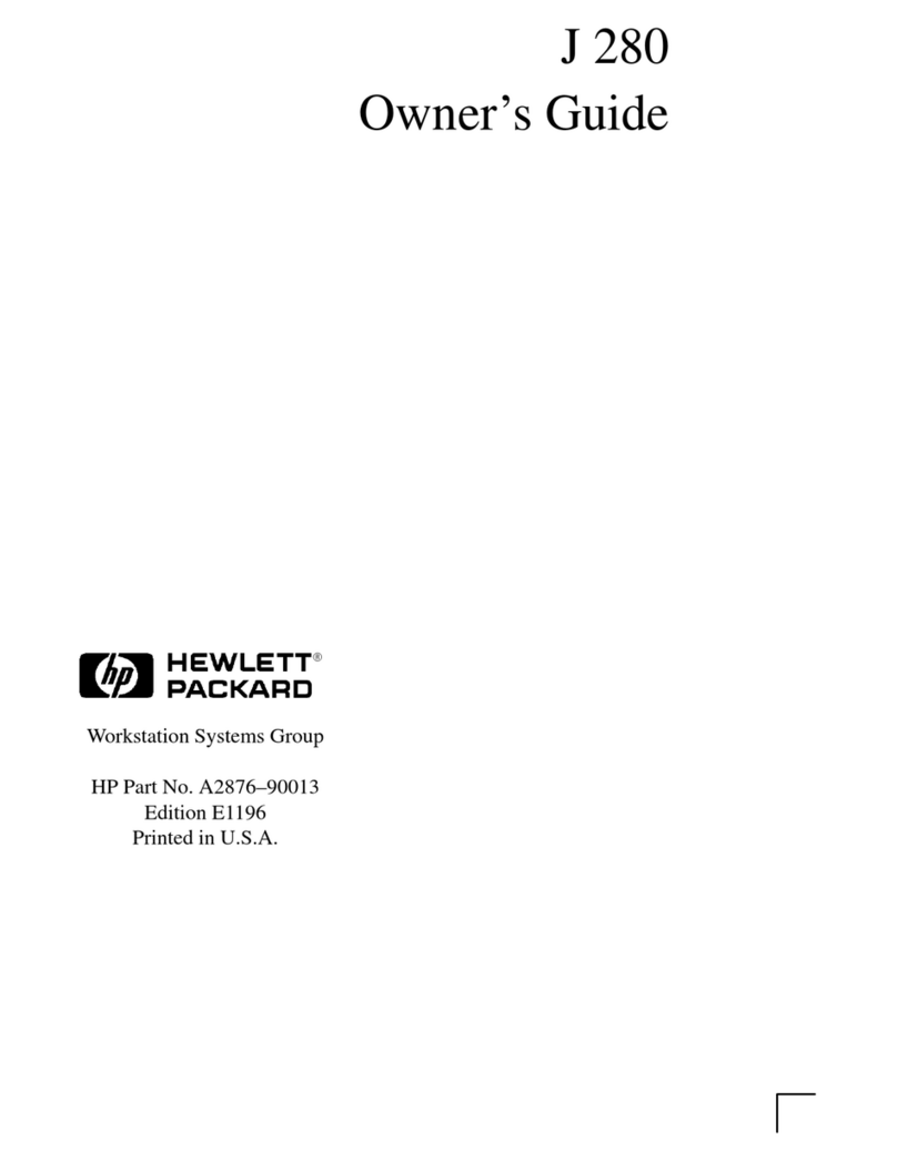 HP Visualize J280 - Workstation owner's guide