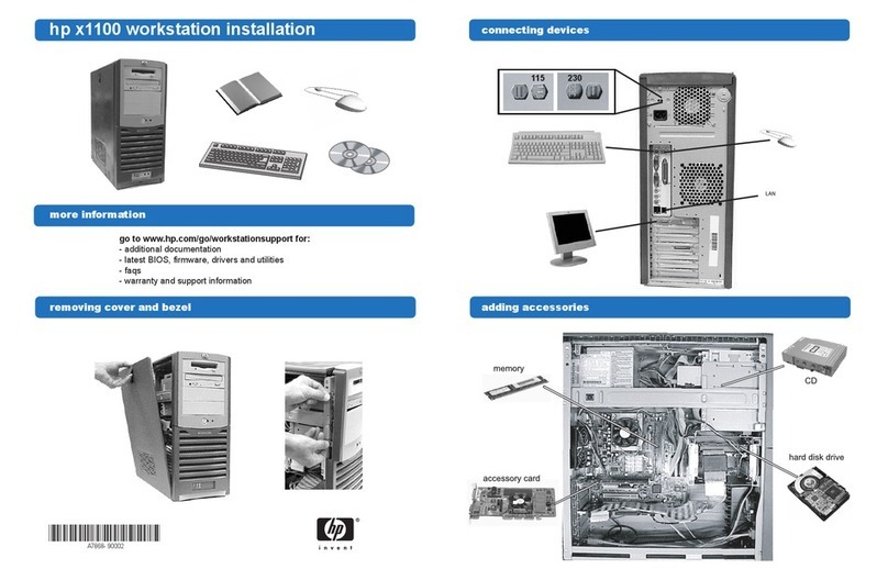 HP Workstation x1100 User manual
