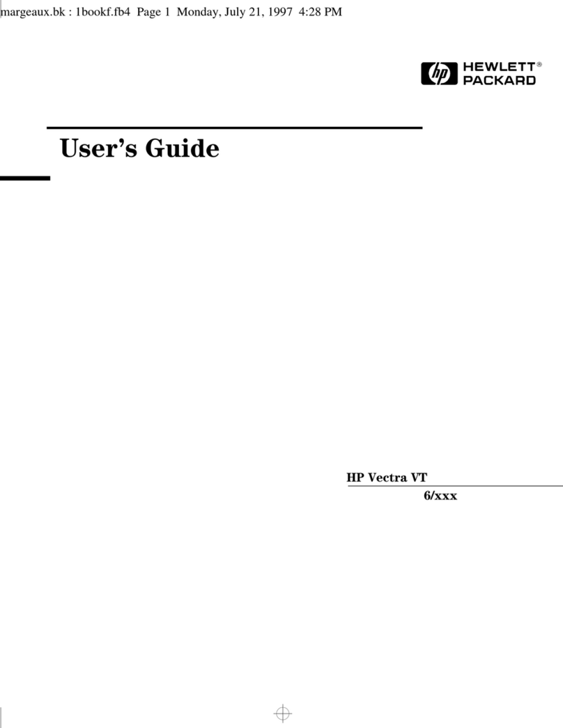 HP Vectra VT6 User manual